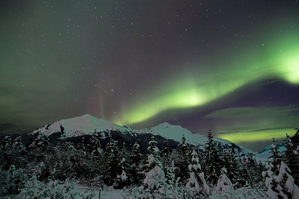 Mountain Aurora by Caleb Nagel