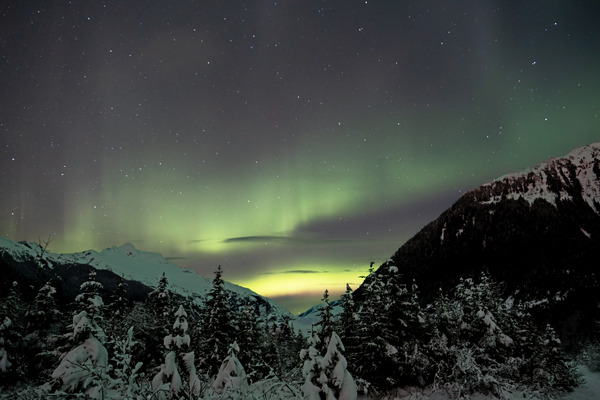 Mountain Aurora 4 by Caleb Nagel