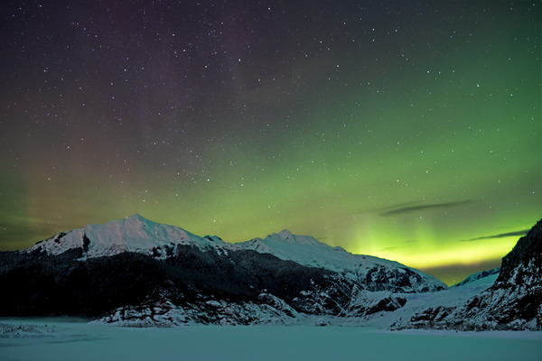 Glacier Aurora 6 by Caleb Nagel