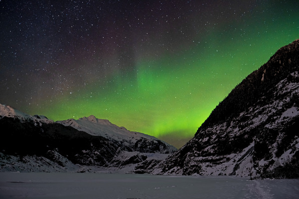 Glacier Aurora 2 by Caleb Nagel