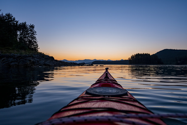Kayak sunset by Caleb Nagel