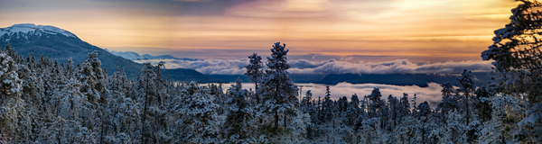 Sunset panorama 1 by Caleb Nagel