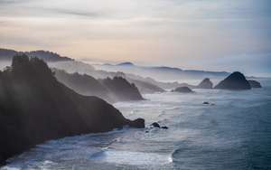Hazy Oregon Coast