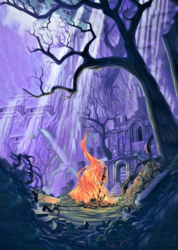 Dark Souls *Firelink Shrine* by SucculentBurger