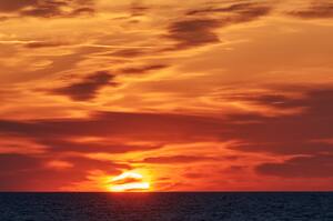 clouds are orange