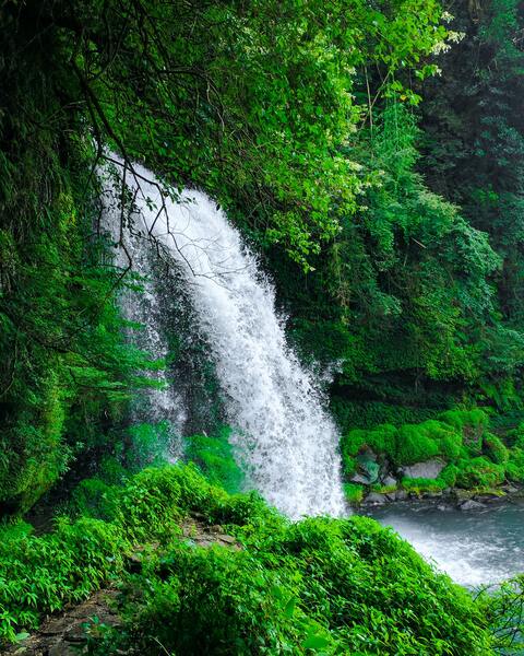 waterfalls  splash water by Reg Bender