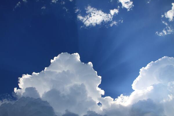 clouds remain scene Print