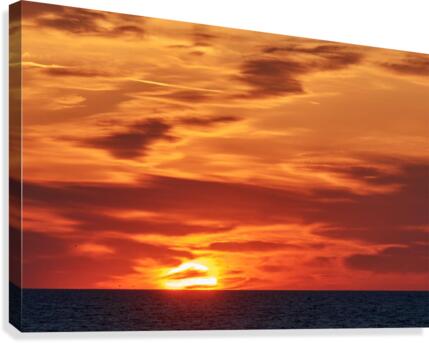clouds are orange Canvas Print