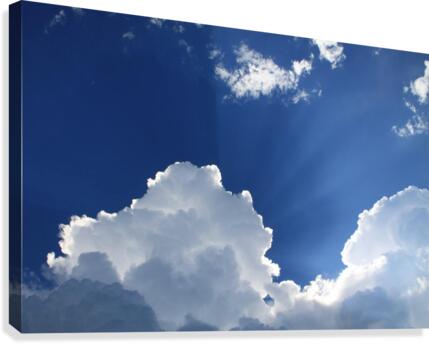clouds remain scene Canvas Print