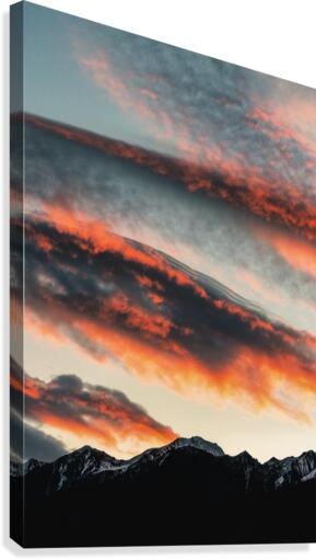 clouds are colourful Canvas Print