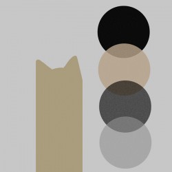 Cat and Four Balls in Tan