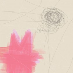 Pink Cat with String 1