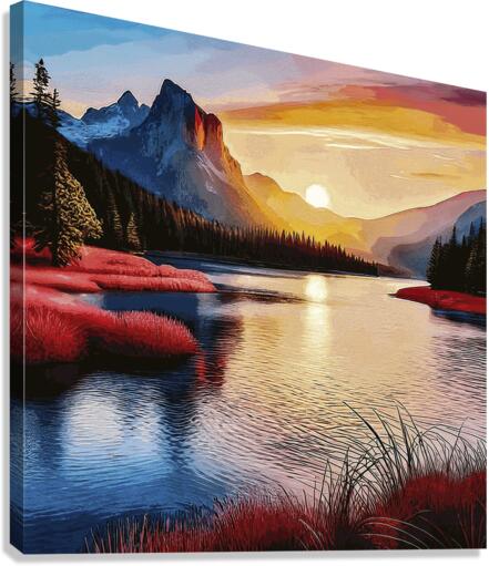 World On Fire Canvas Print