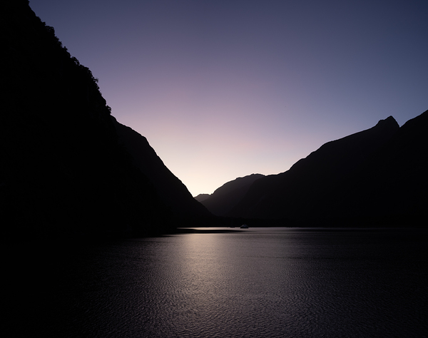 purple mountain sunset Print