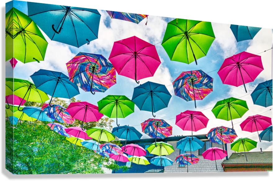 Umbrellas Canvas Print