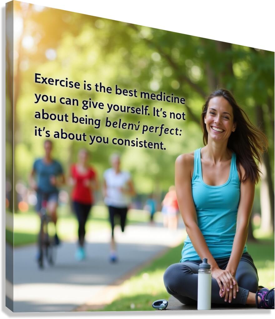 sport is medication  Canvas Print
