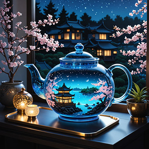 Big Glass teapot