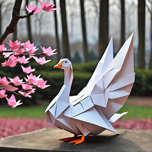 Origami goose 