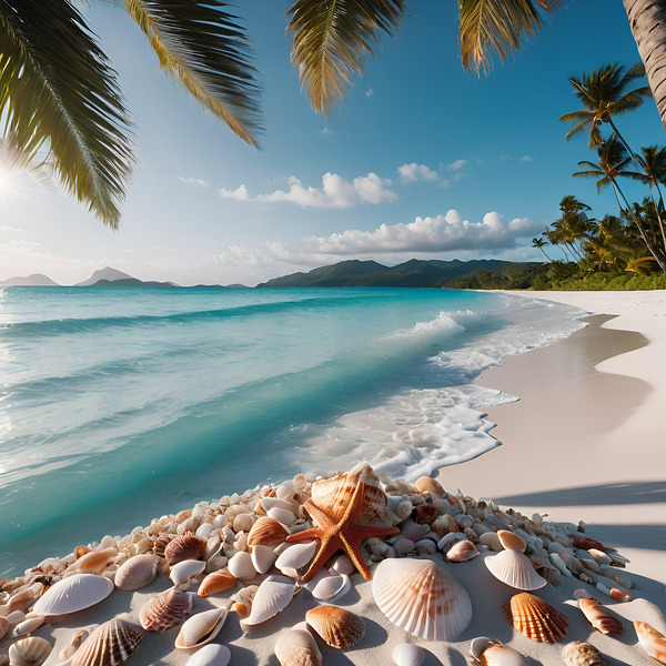 a beautiful beach Print