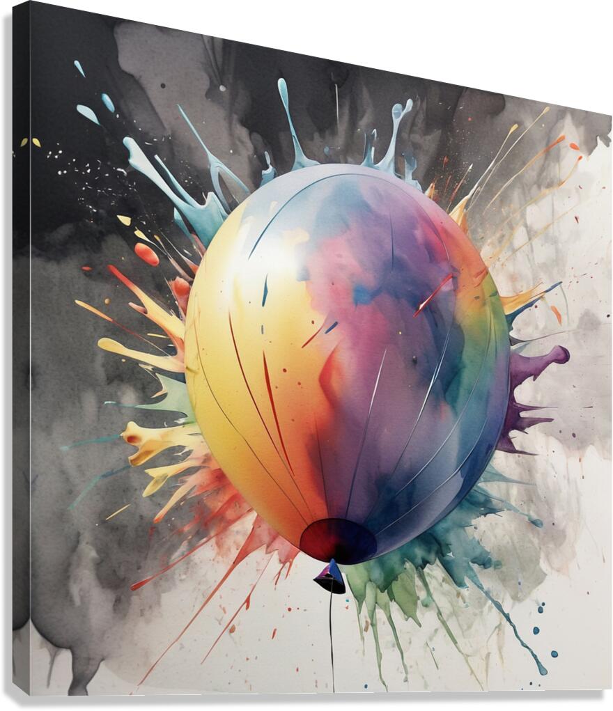 an exploding ball Canvas Print