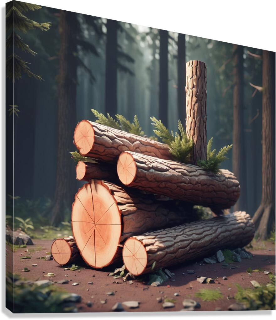 log creator  Canvas Print