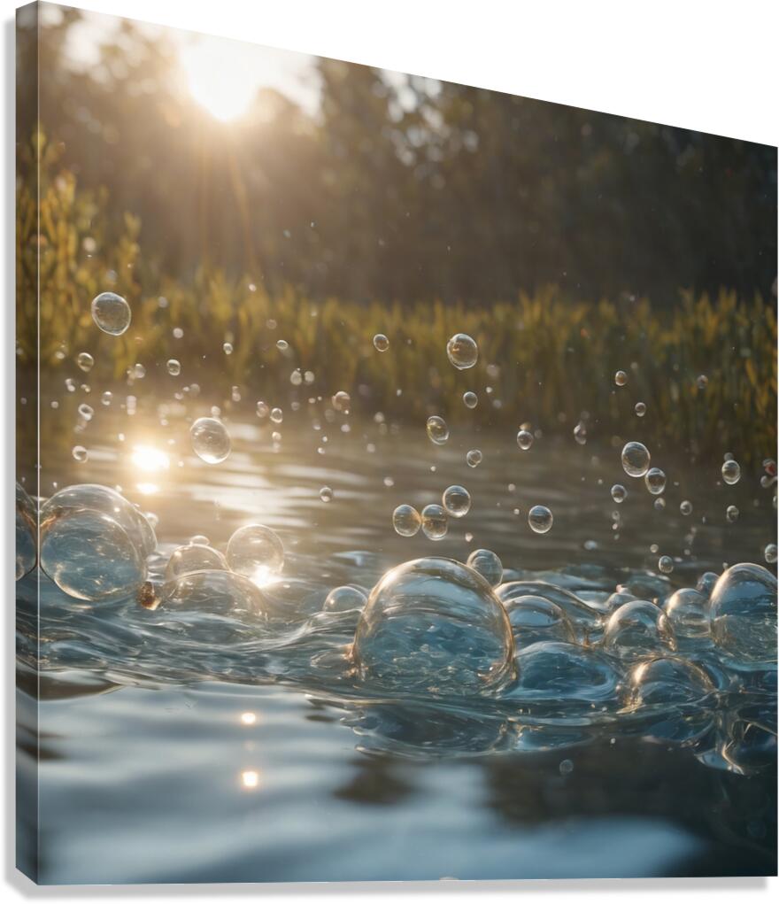  water bubbles  Canvas Print