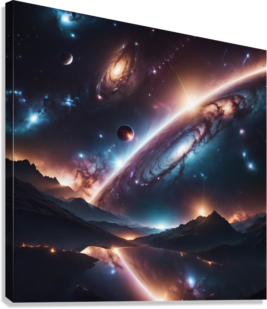  the galaxy  Canvas Print