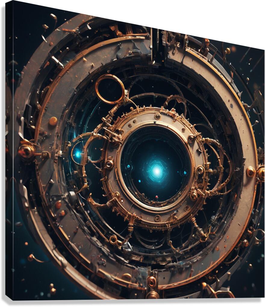  Quantum time re Canvas Print
