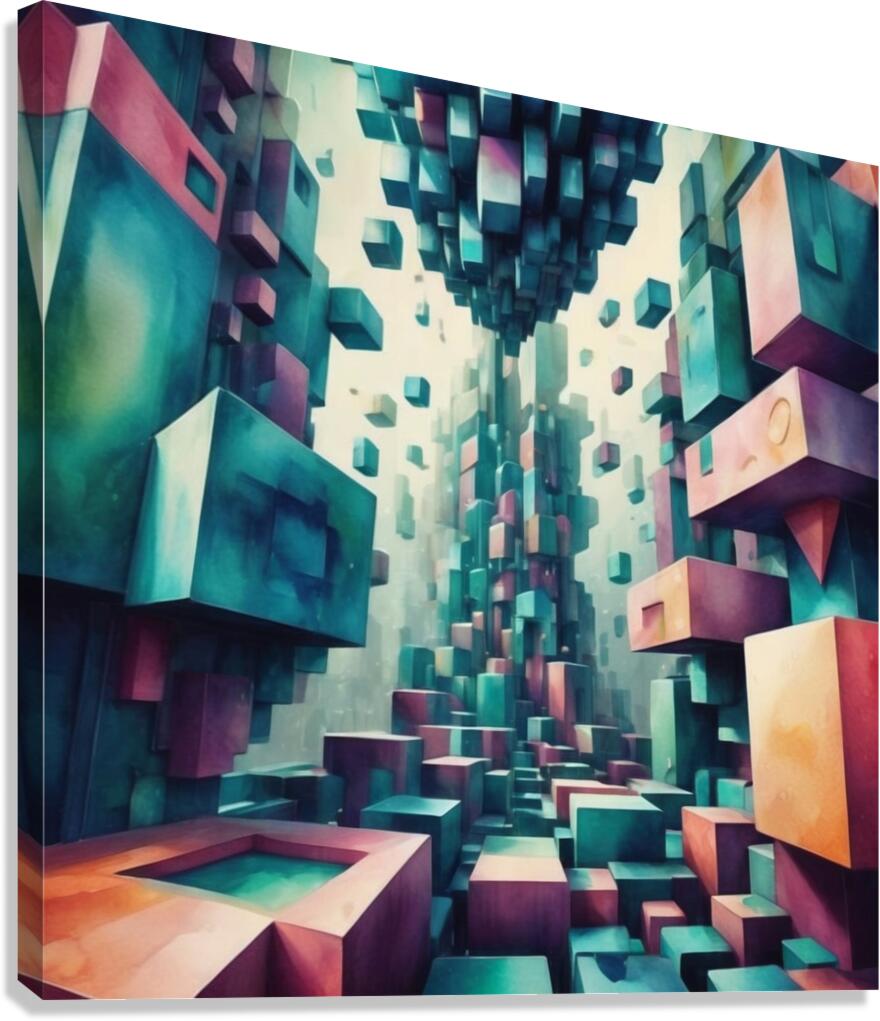  matrix  3D  sur  Canvas Print