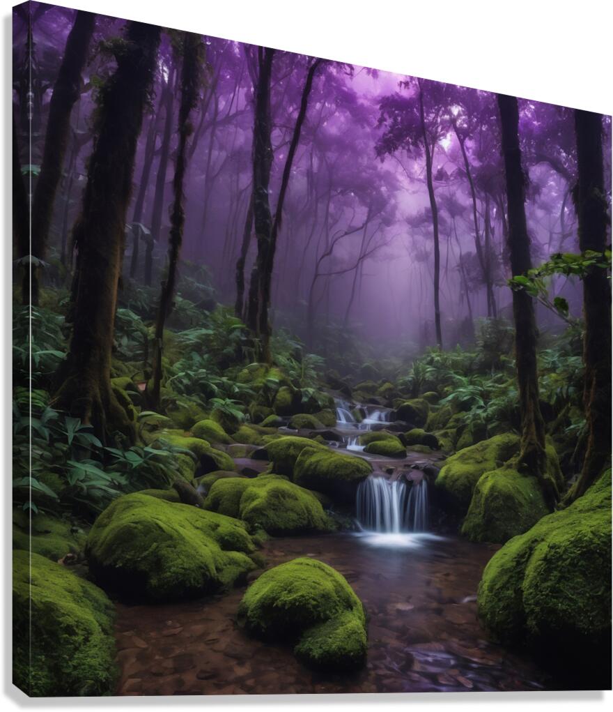  goth purple  Canvas Print