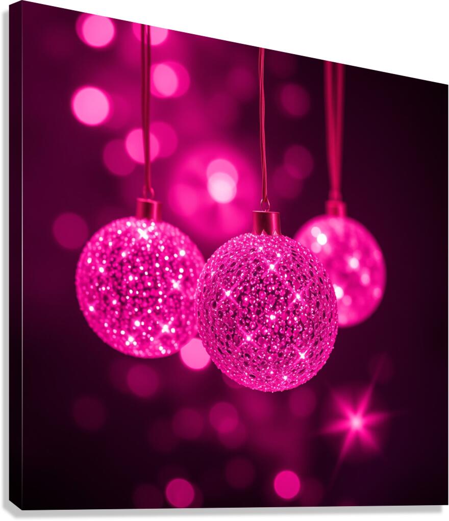  glitter balls  Canvas Print