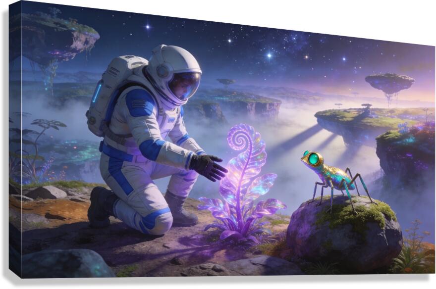 Cosmic Exploration Canvas Print