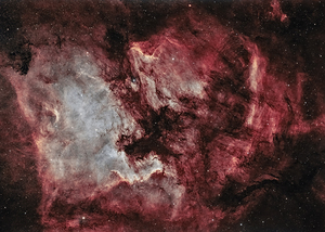 North America Pelican nebulae