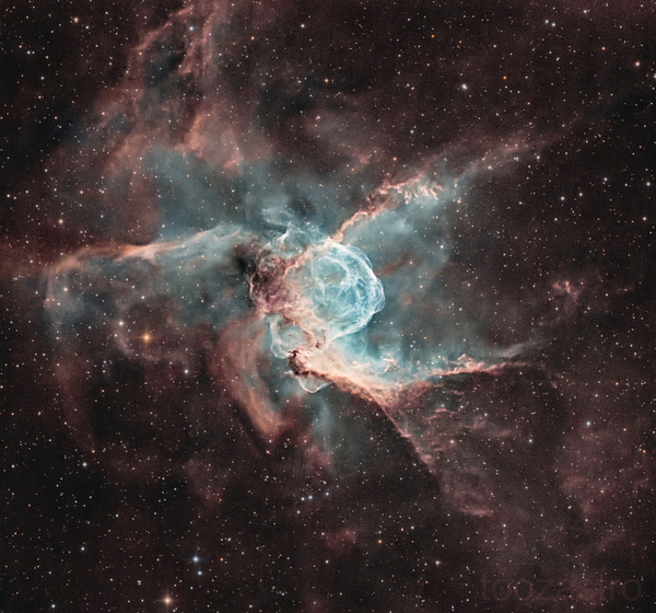 Thors Helmet Nebula by Toozastro