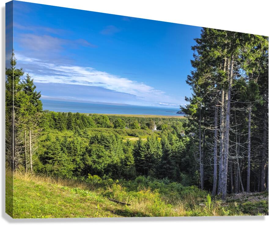 Sea View from Mountain Canvas Print