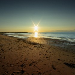Murray Beach Sunset Reflection