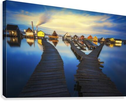 Blue hour Canvas Print
