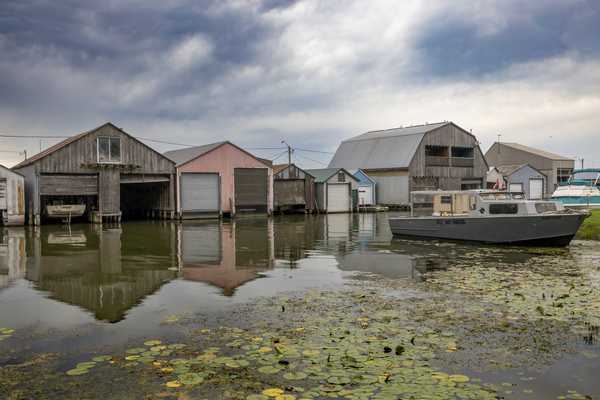 Boathouse Reflections Port Rowan Ontario by JRT Photography
