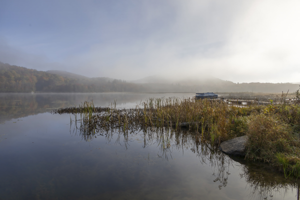 Morning Mist Over Cranberry Lake Haliburton ON 2 by JRT Photography