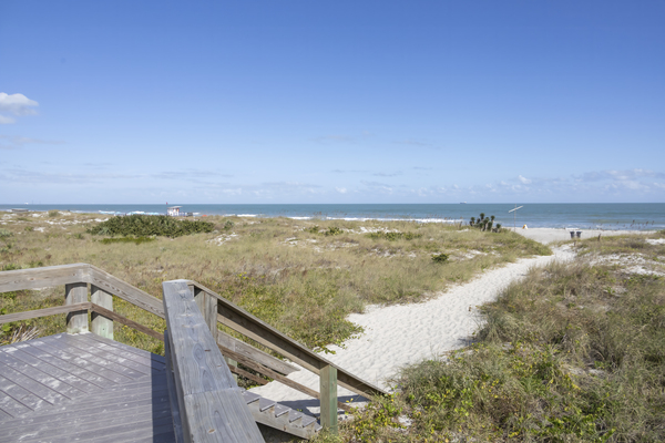 Pathway to the Beach Cocoa Beach Florida by JRT Photography