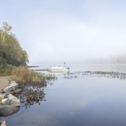 Morning Mist Over Cranberry Lake Haliburton ON 1