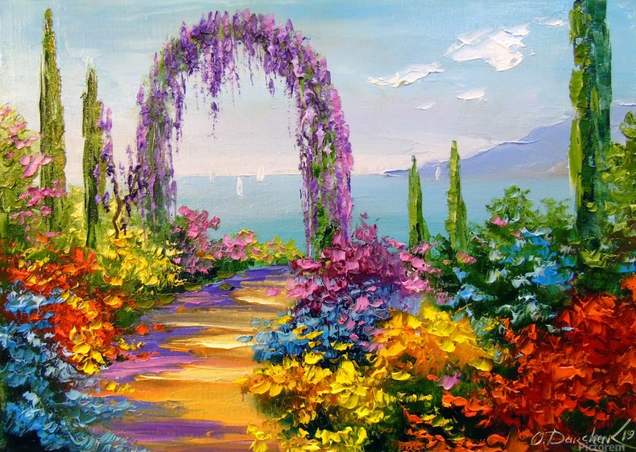 Road in colors by Olha Darchuk Wall Art