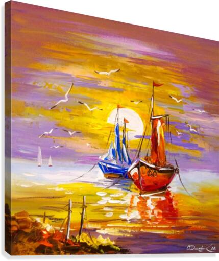 At anchor Canvas Print