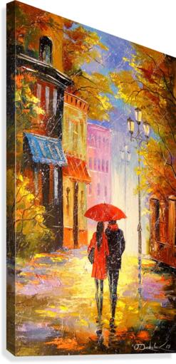 Rain for two Canvas Print