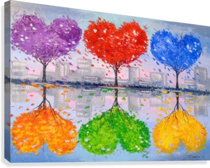 Mutual love Canvas Print