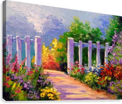 Sunny yard Canvas Print