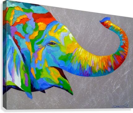 Smiling elephant Canvas Print