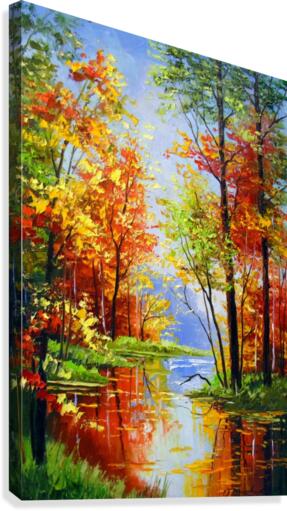 Autumn pond  Canvas Print