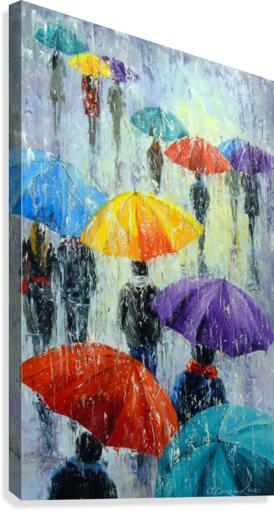 Bright rain outside  Canvas Print
