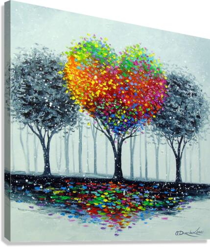 Love tree Canvas Print